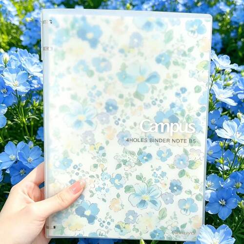 KOKUYO国誉四孔活页本碎花花朵