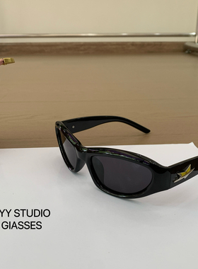 千禧风辣妹墨镜女Y2K发箍太阳镜