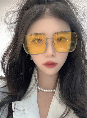 墨镜女夏季韩版大框圆脸太阳镜男