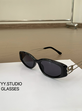 墨镜女椭圆猫眼jennie同款太阳镜