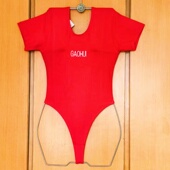 舍宾高跨短袖 训练服健身连体服弹力紧身莱卡棉跳操服形体舞蹈芭蕾