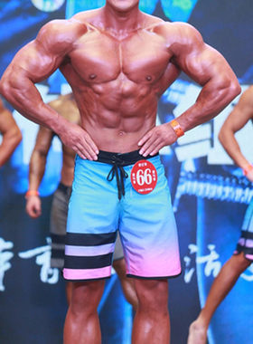 新款健体比赛裤沙滩裤冲浪速干