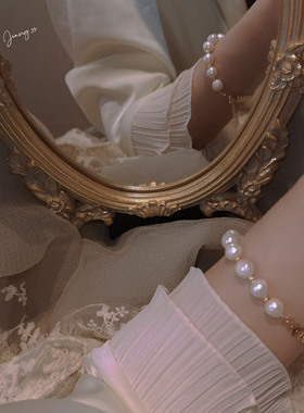 jzstu港风轻奢百搭手链天然珍珠