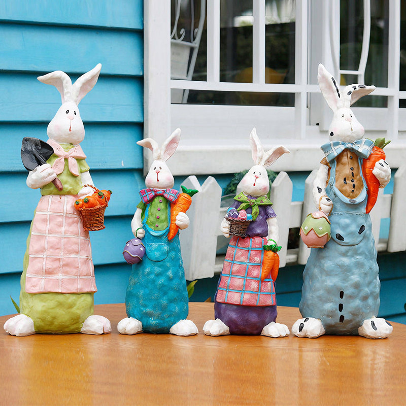 卡通兔子乡村庭院田园复古树脂摆件可爱工艺品创意写实花园批发,家居饰品,户外/庭院摆件,淘宝优惠券,粉丝福利购,淘宝优惠卷