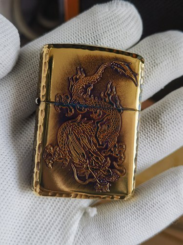 木易神兽店Zippo打火机铜有些熏蓝工艺16年C内胆外壳同年月收藏