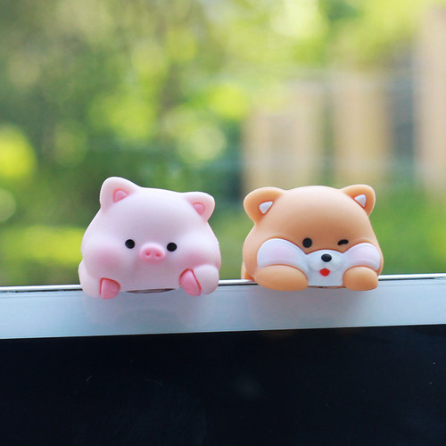 新品趴趴乐园迷你摆件车载导航电脑屏幕显示器桌面装饰品工位解压