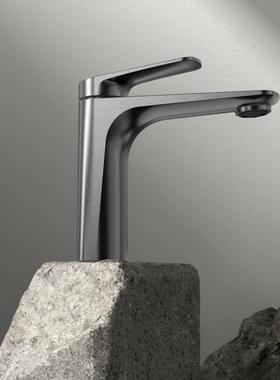 开平全铜陶瓷阀芯 银色面盆龙头台盆单把现代简约浴室柜龙头34129