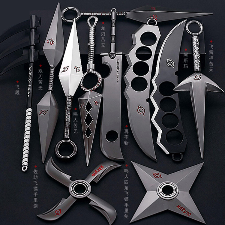 火影忍者武器飞雷神苦无四代目阿斯玛金属模型博人佐助动漫飞镖