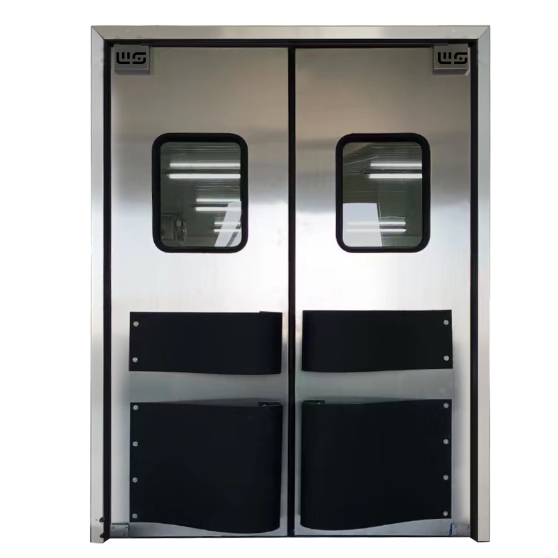 定制不锈钢自由防撞门对仓304