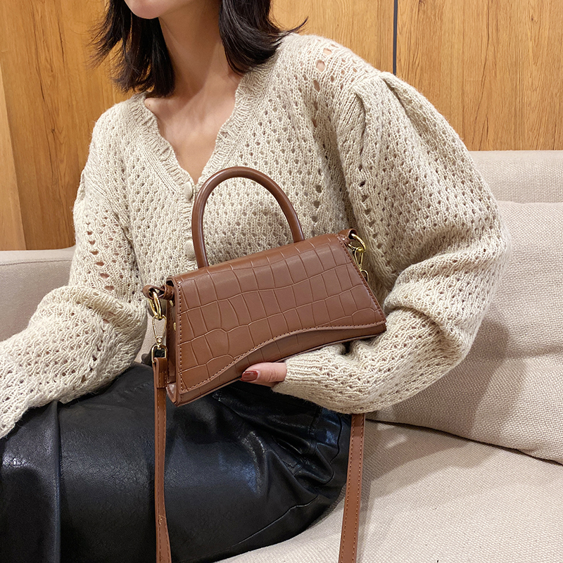 石头纹沙漏小包包手提包