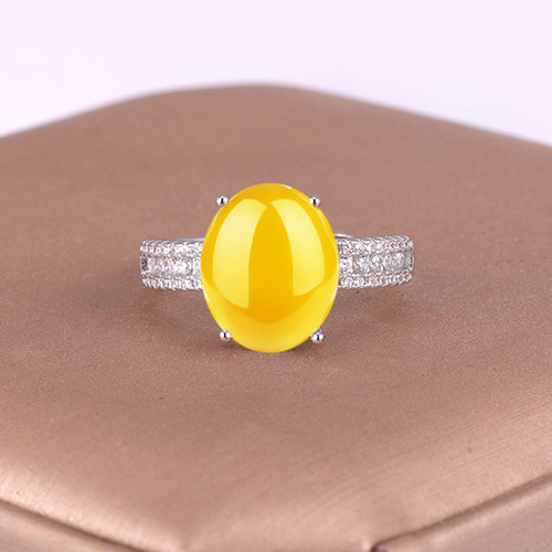 S925银戒指空托diy镶嵌戒托