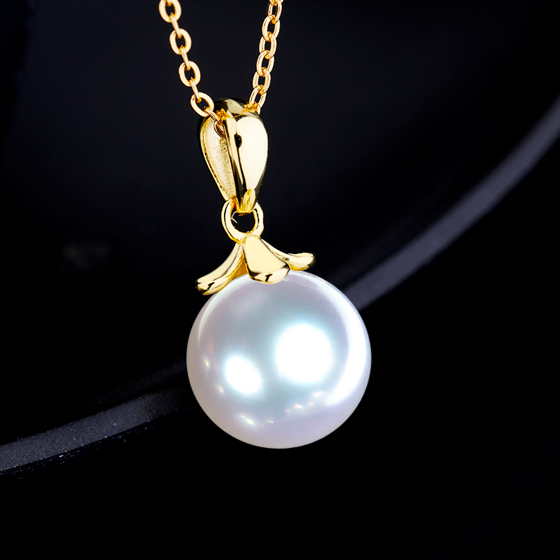 s925纯银扣吊坠翡翠圆珠diy配件