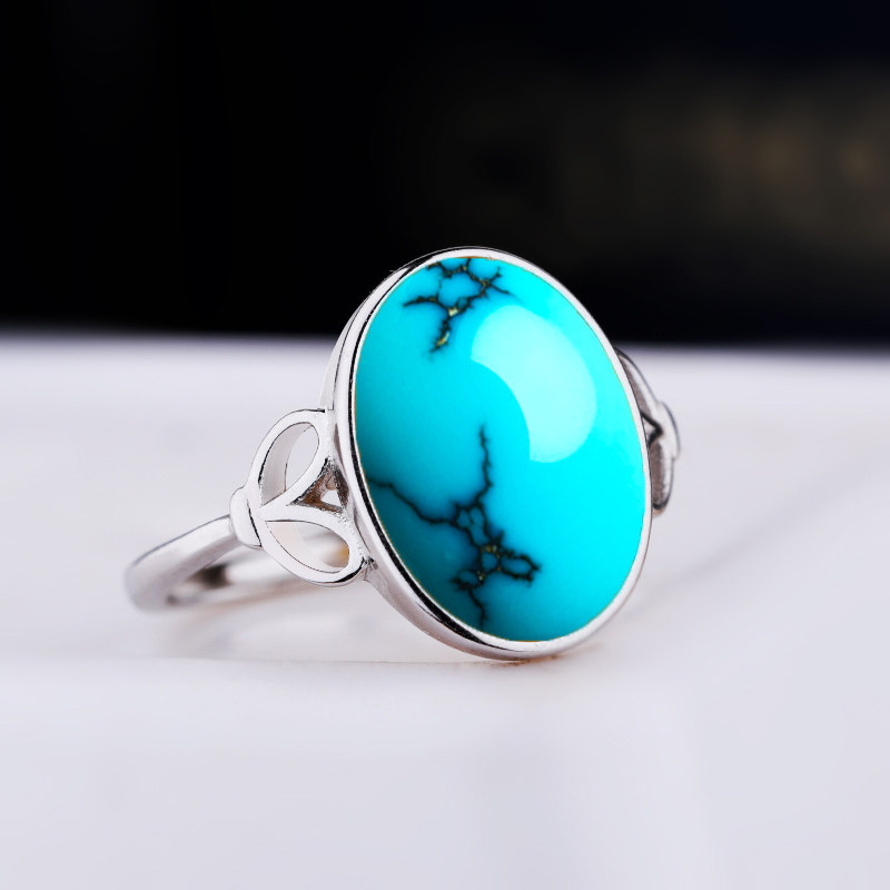 925银戒指空托铂银满楼DIY镶嵌