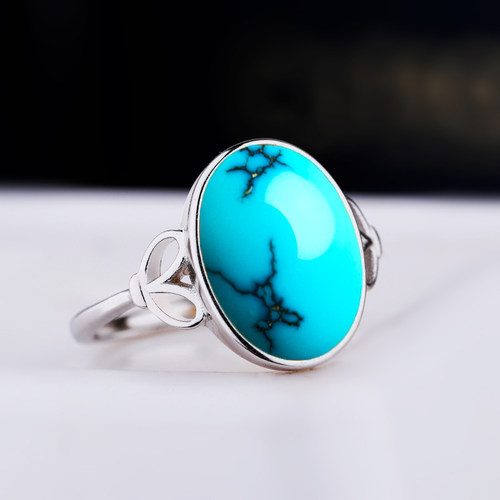 925银戒指空托铂银满楼DIY镶嵌