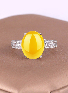 S925银戒指空托diy镶嵌戒托