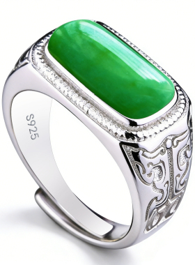 S925纯银戒指空托男马鞍戒指银托