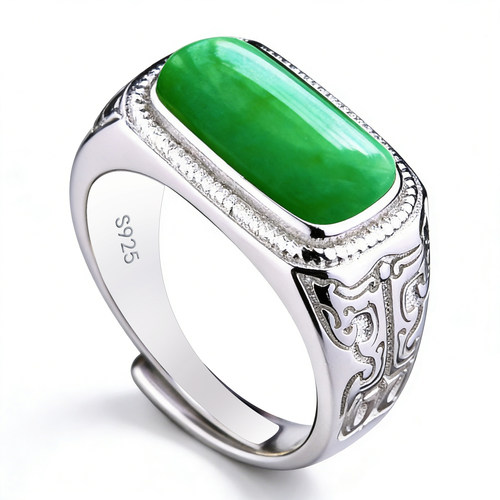 S925纯银戒指空托男马鞍戒指银托