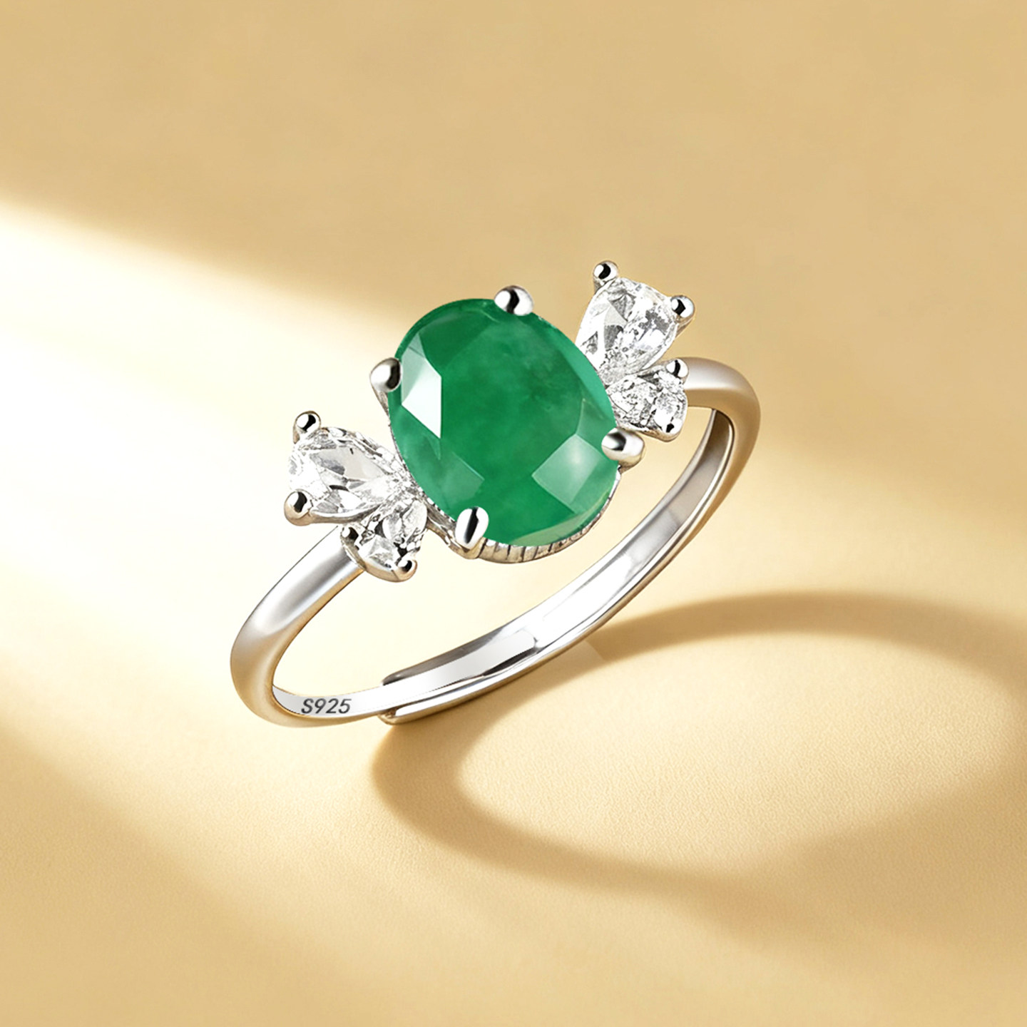 通体S925纯银戒指空托女diy戒托