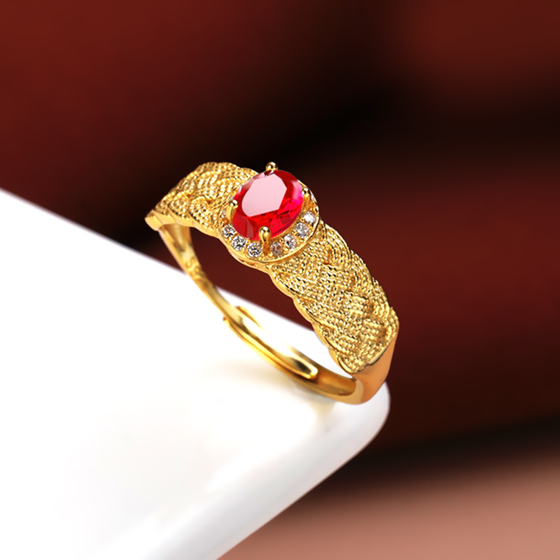 S925银戒指空托diy镶嵌戒托女款