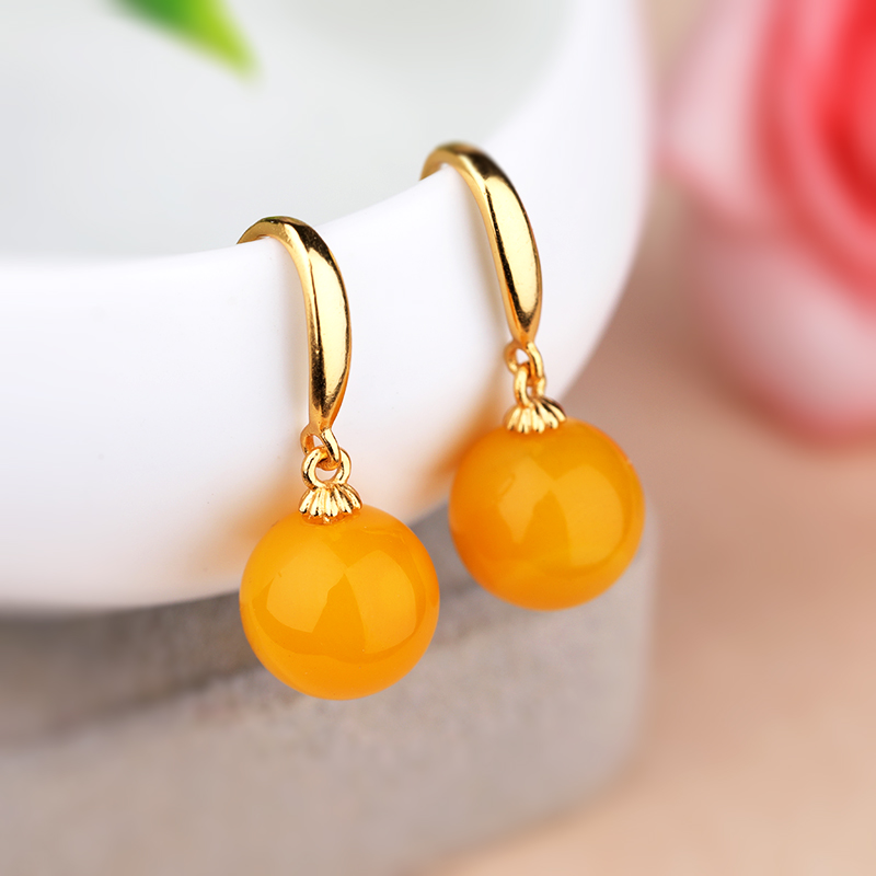 diy耳饰空托s925纯银女银饰品银