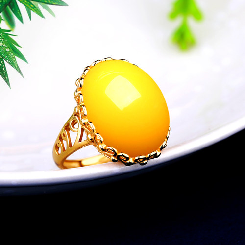 纯银戒指空托女镶嵌绿松石S925