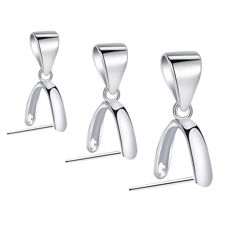 S925纯银吊坠扣银夹扣瓜子扣diy