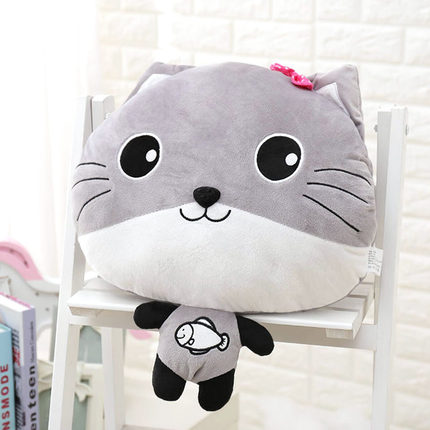 多功能午睡枕头抱枕被子两用可爱韩国卡通办公室汽车靠垫珊瑚绒被