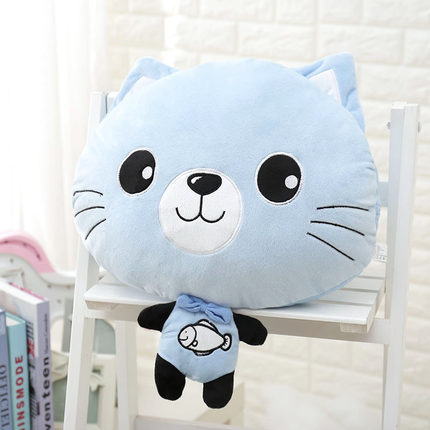 多功能午睡枕头抱枕被子两用可爱韩国卡通办公室汽车靠垫珊瑚绒被