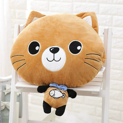 多功能午睡枕头抱枕被子两用可爱韩国卡通办公室汽车靠垫珊瑚绒被