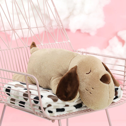 卡通可爱抱枕被子两用靠垫珊瑚绒汽车办公室空调被靠枕毯枕头