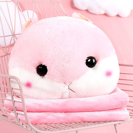 可爱午睡休枕头被子汽车抱枕被子两用靠垫被大号空调被靠枕毯子