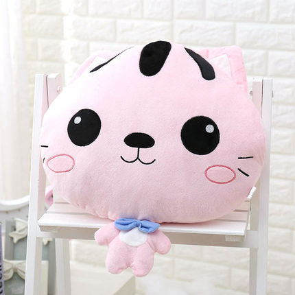 多功能午睡枕头抱枕被子两用可爱韩国卡通办公室汽车靠垫珊瑚绒被