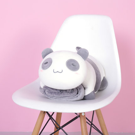 多功能午睡枕头坐垫抱枕被子两用可爱办公室汽车靠垫珊瑚绒被