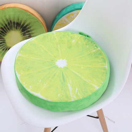 意屋语 夏季清新水果坐垫办公室椅子沙发垫加厚学生用可拆洗