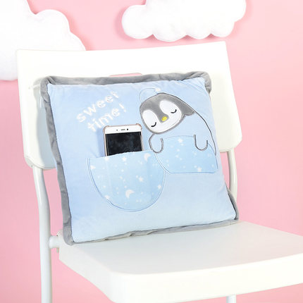 动物午睡枕头被子汽车抱枕被子两用靠垫被珊瑚绒空调被靠枕毯子