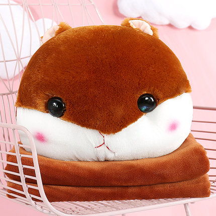 可爱午睡休枕头被子汽车抱枕被子两用靠垫被大号空调被靠枕毯子