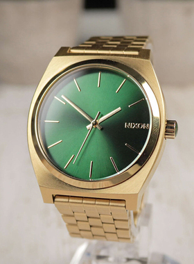 美国代购Nixon尼克松金手表 A0451919 金绿色小清新中性男女手表