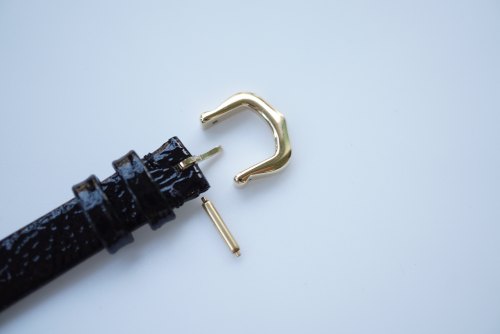 适用于卡地亚手表带的原版同款表扣针扣扣头18k包金非全真金10mm