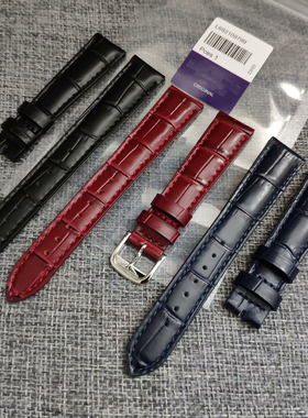 适用于浪琴嘉岚名匠戴卓维纳真皮表带L5.255.4女L5.517.4牛15 17