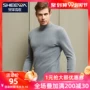 Quần lót nam Brother Trung Quốc thiết lập một nửa cổ áo cao giữa và tuổi già quần áo mùa thu quần dài xuống dày không cộng với đồ lót nhung - Phù hợp với nóng lên bộ dài tay nữ