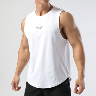 健身衣运动背心男宽松透气速干无袖T恤田径训练服马拉松跑步上衣