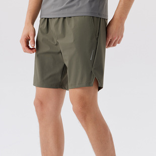 薄款 夏季 跑步健身裤 纯色休闲中裤 运动短裤 五分裤 男速干透气四分裤