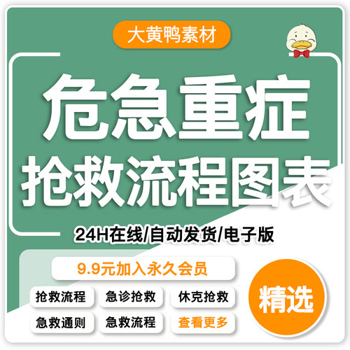 医院急诊危重急症急救处理流程图现场急救流程图资料word模板