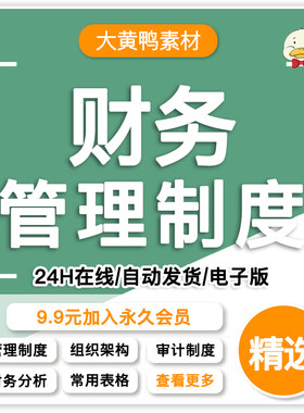 财务管理制度会计财会资料企业营运经营预算成本管理电子资料素材