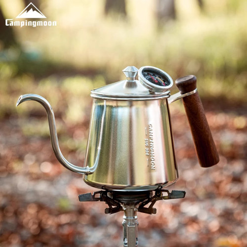 柯曼咖啡手冲壶304不锈钢一体工艺长嘴细口壶 户外水壶咖啡壶SW-3