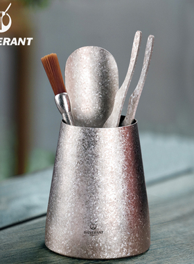 SILVERANT银蚁纯钛茶道六君子茶道套装泡茶工具钛茶针茶夹茶刷勺