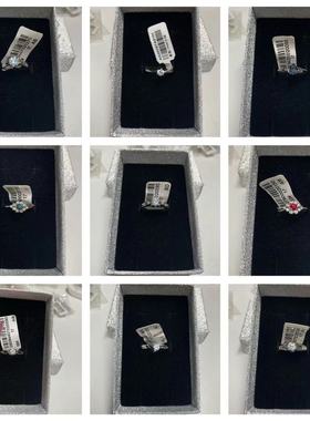 17号白金色皓石高质感女戒新品