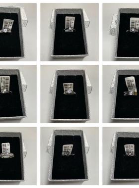 19号白金色钻石戒指新品