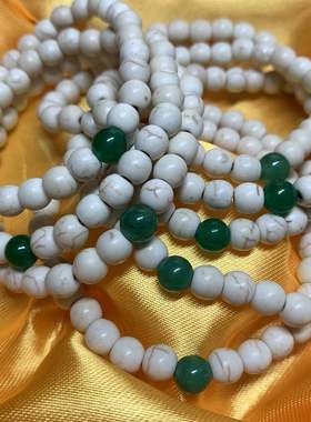 复古中国风弹力串手链单圈手串全新女式时尚优雅珠珠装饰手链手饰