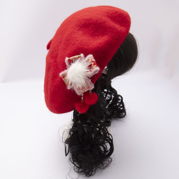 新年新款宝宝秋冬款儿童假发复古贝雷帽女孩秋冬季百搭造型南瓜帽,童装/婴儿装/亲子装,帽子,淘宝优惠券,粉丝福利购,淘宝优惠卷